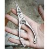 Stainless Steel Pliers Braided Fishing Line Cutter Hook Remover Rings Opener Multitool with Safety Lock Fishing Pliers