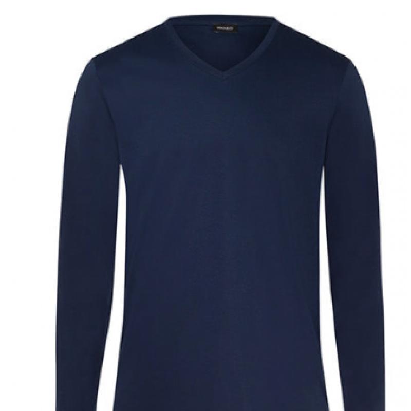 Hanro Night Selection Long Sleeve Pajama Set 75109 Deep Navy 