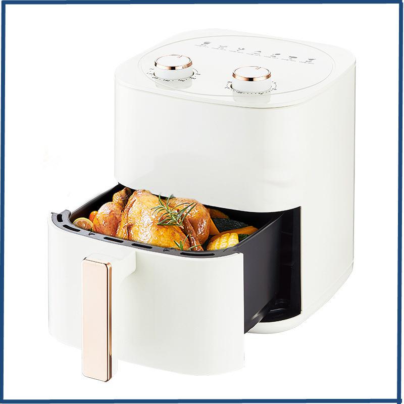 Stor kapacitet Multifunktionell Glas Airfryer med Cool-touch-vred—Perfekt för Pommes Frites och Mer!