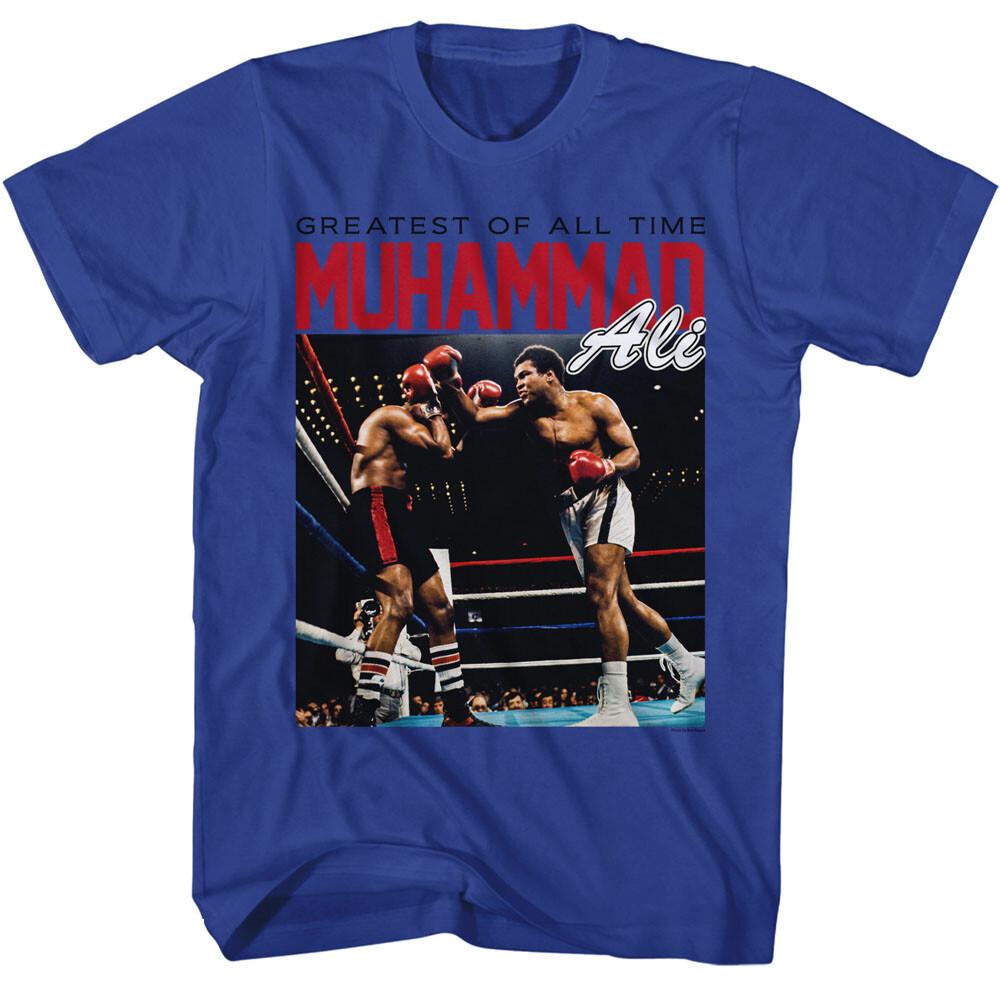 Muhammad Ali The Greatest Of All Time Throwing Punches In The Ring Men T Shirt XXXL