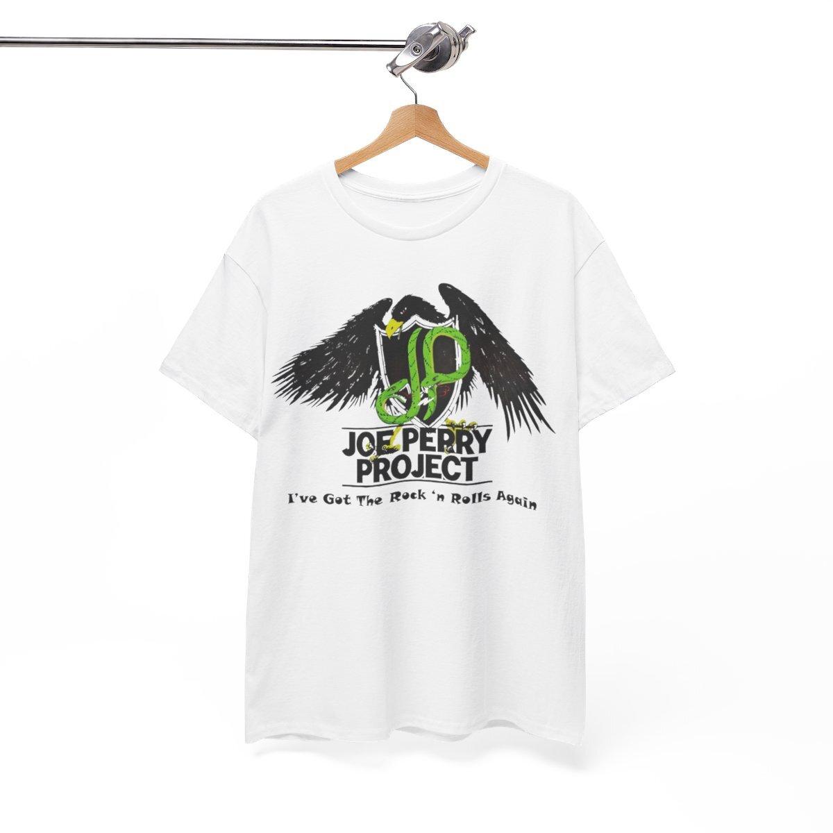 

HOT SALE The Joe Perry Project double-sided T-Shirt Mens Womens Tees Top Tops Tee White Unisex Tee All Sizes 2XL