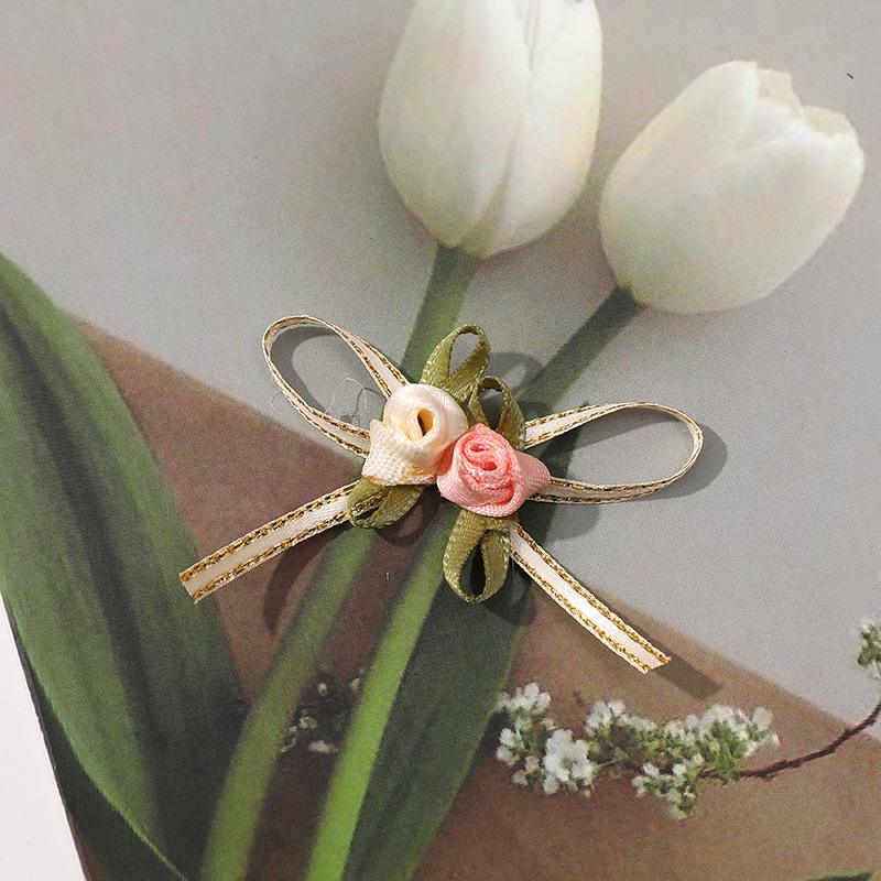 

Rose Gold Satin Ribbon Bow for Hair & Clothing Accessories