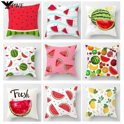 Luxury Home Decor Office Seat Cushion Cover Creative Cartoon Watermelon Banana Print Fashion Pillow Cover