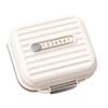 xiaobudian 7 Compartments Pill Box, with Sealing Ring And Lock Buckle, Waterproof Double-Layer Medicine Organizer, for Travel Daily Use