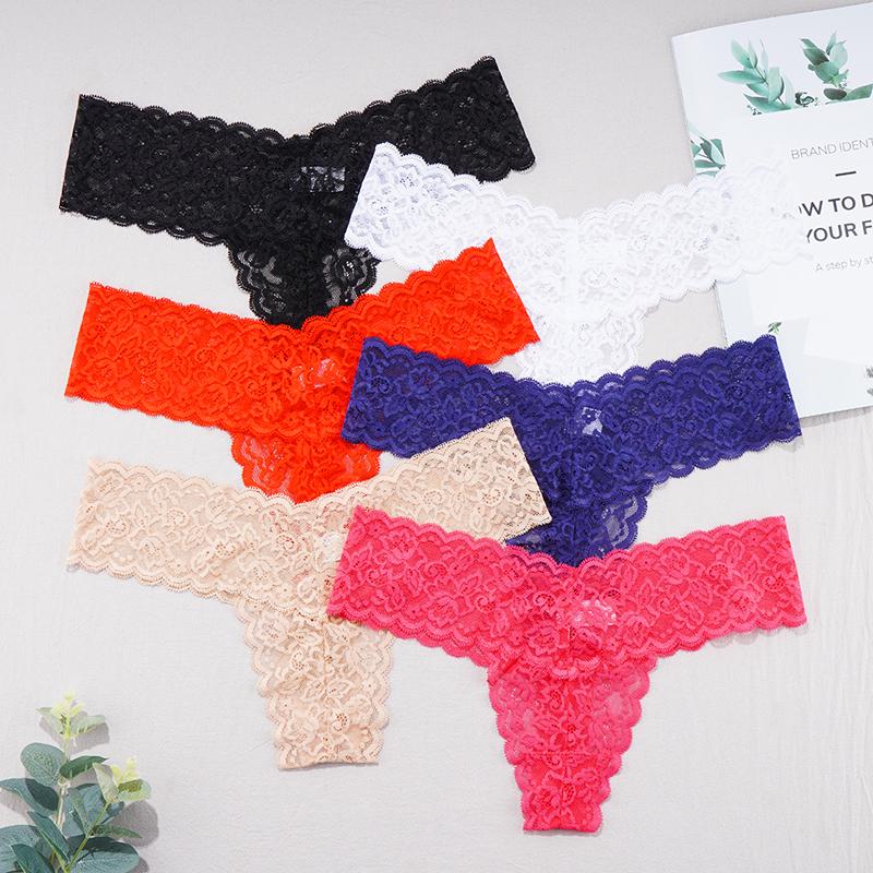 

3 шт., женские сексуальные кружевные трусики, бесшовные дышащие удобные женские трусы со средней талией, однотонные трусы