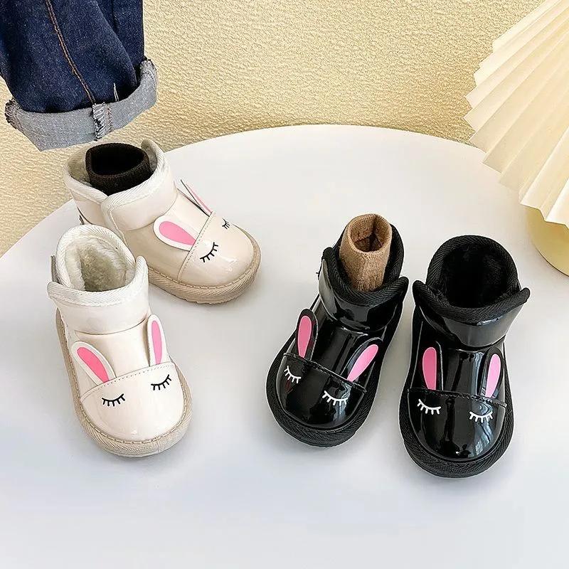 Kids Shoes Winter  Girls Cotton Boots Comfor Girls' Shoe Anti Slip Childs Cotton Shoes Soft Soled Baby Walking Shoe