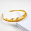 1PC Clip di capelli Colore smerigliato Fascia per donna Fascia antiscivolo Denti Semplice pressione Fascia per il viso Accessori per capelli