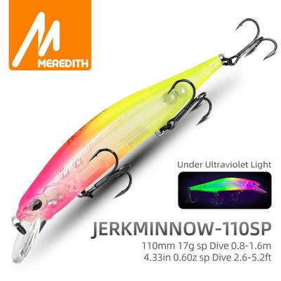 MEREDITH JBR-110SP Jerkbait 110mm 17g Schwebender Minnow Hecht Barsch JBR-110SP