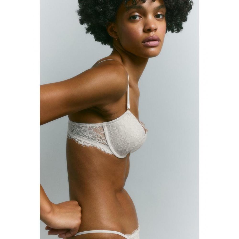 

H&M КРУЖЕВНОЙ БЮстгальтер PUSH UP СВЕТЛО-БЕЖЕВЫЙ 1189543003