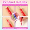 20 PCS Mini Mechanical Pencils, 5 Colors 0.7 Mm Small Point Automatic Pencils with Erasers Small Pencil with Silicone Handguard for Home Office