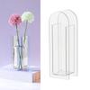Modern Acrylic Clear Vase Colorful Acrylic Flower Vase for Wedding Party Home Table Decor Transparent White