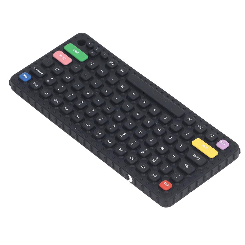 Jucărie de dentiție pentru bebeluși Silicon Moale Delicată Dentiție Claviatură Jucărie de mestecat pentru sugari copii mici Tip D