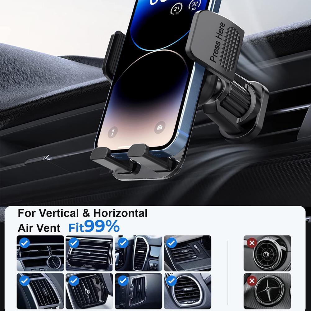 Car Phone Holder Air Vent Car Mount Universal Mobile Phone GPS Stand Air Vent Clip Hands Free Automobile Cradle Clip Stand