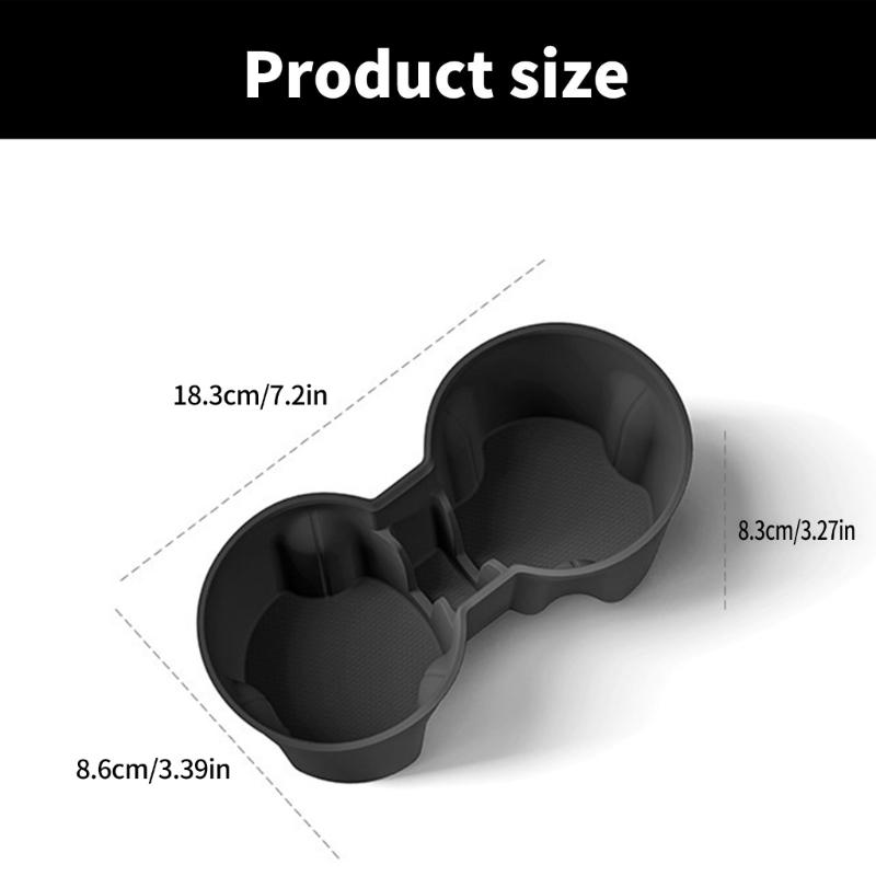 Water Cup Holder Center Console Slot Antiskid Double Hole Support Stand for Ensures Stability and Style in Your Vehicle