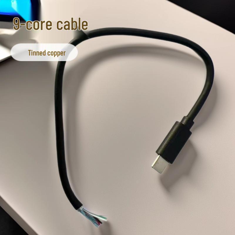 USB 3.0 Type-C to Type-C 10Gbps 9-Core Cable for Android, Mobile, and Apple Devices