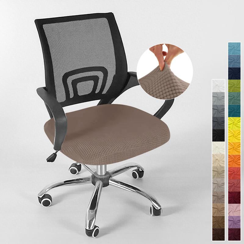 Cover For Computer Chair With Armrests Knitted Jacquard Cover For Swivel Office Chair Jacquard Seat Cover Computer Chairs