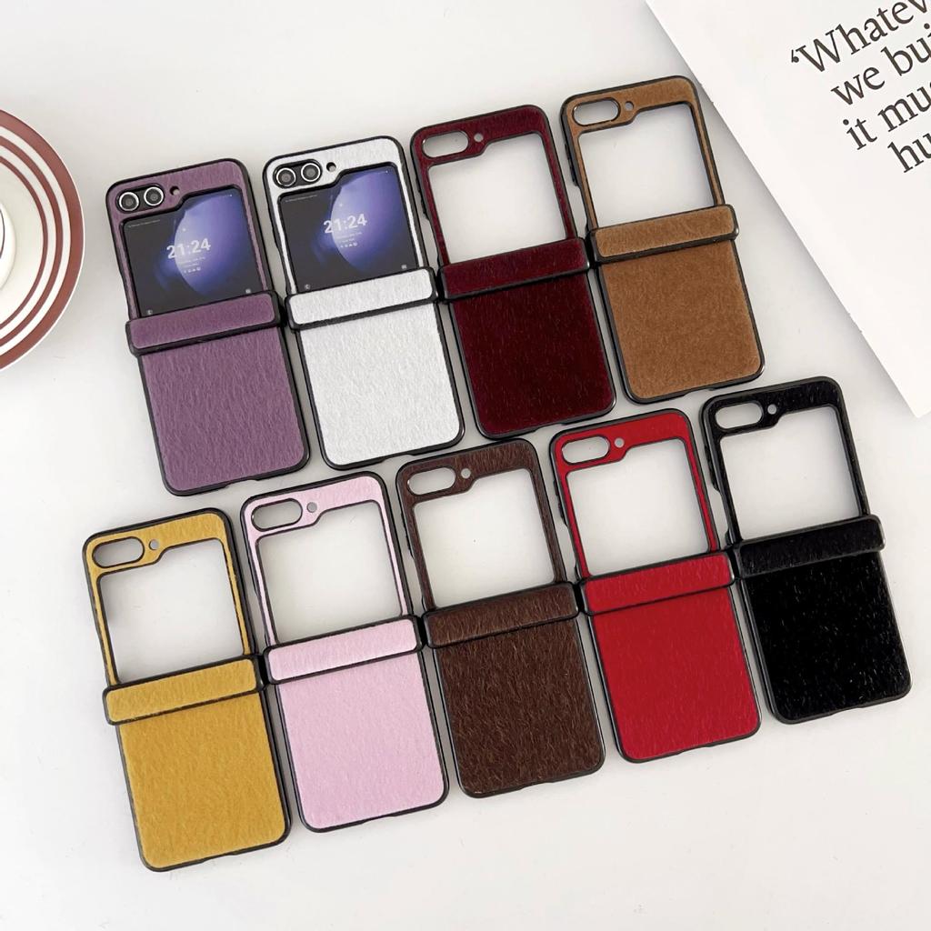 Samsung Z Flip 3/4/5/6/7 Mink Plush Three-Section Case