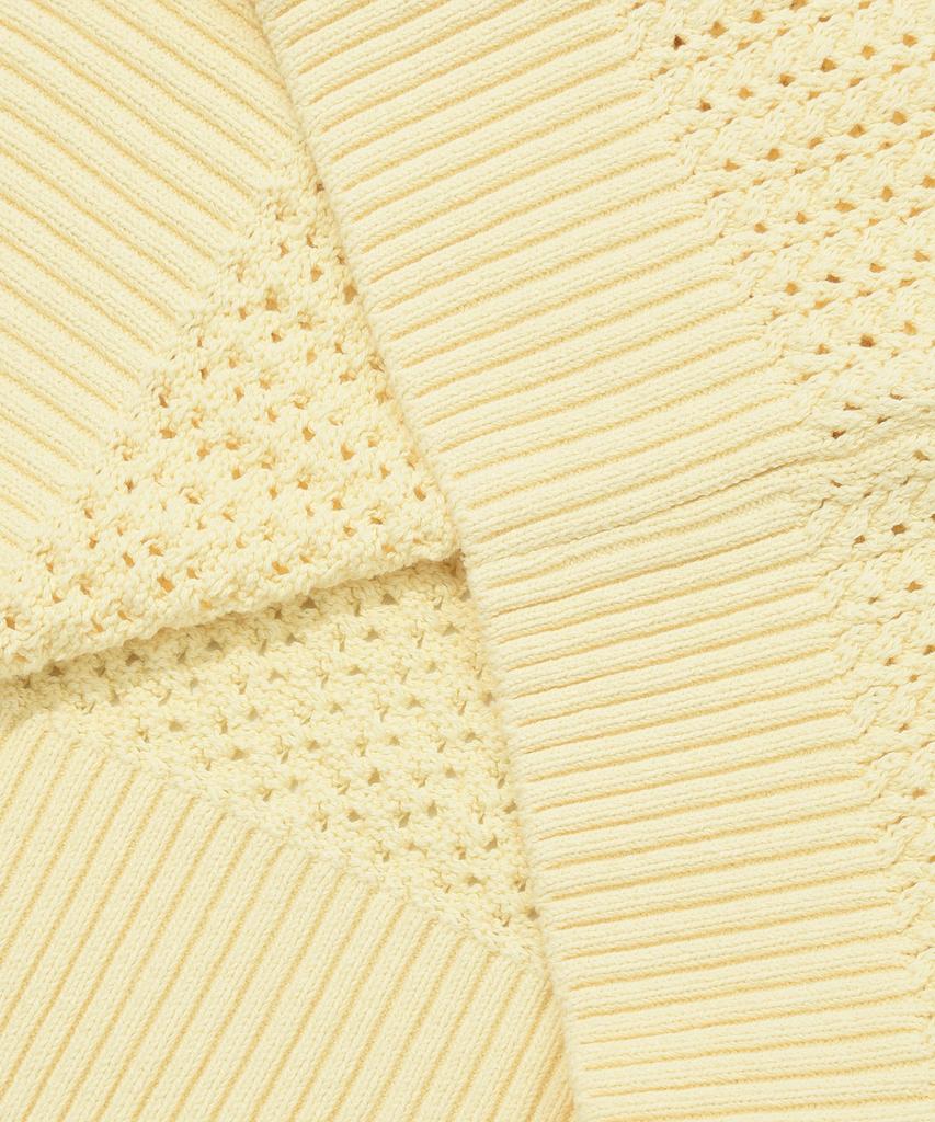 COVERNAT Authentic Crochet Collar Knit Light Yellow