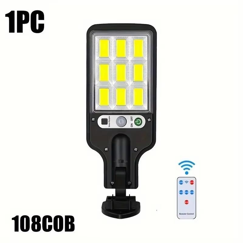 

108COB Solar Lights Outdoor With 3 Mode Waterproof Motion Sensor Security Lighting LED Wall Street Lamp for Garden Patio Path