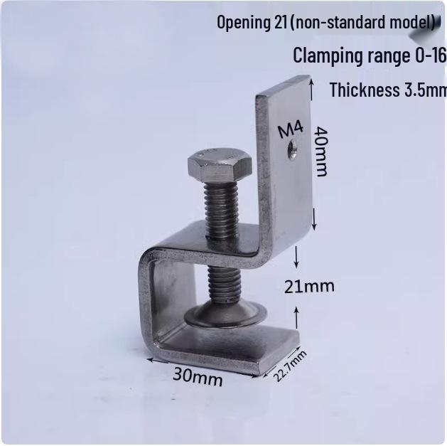 C304 Tiger Claw U-Shaped Stainless Steel Pipe Clamp
