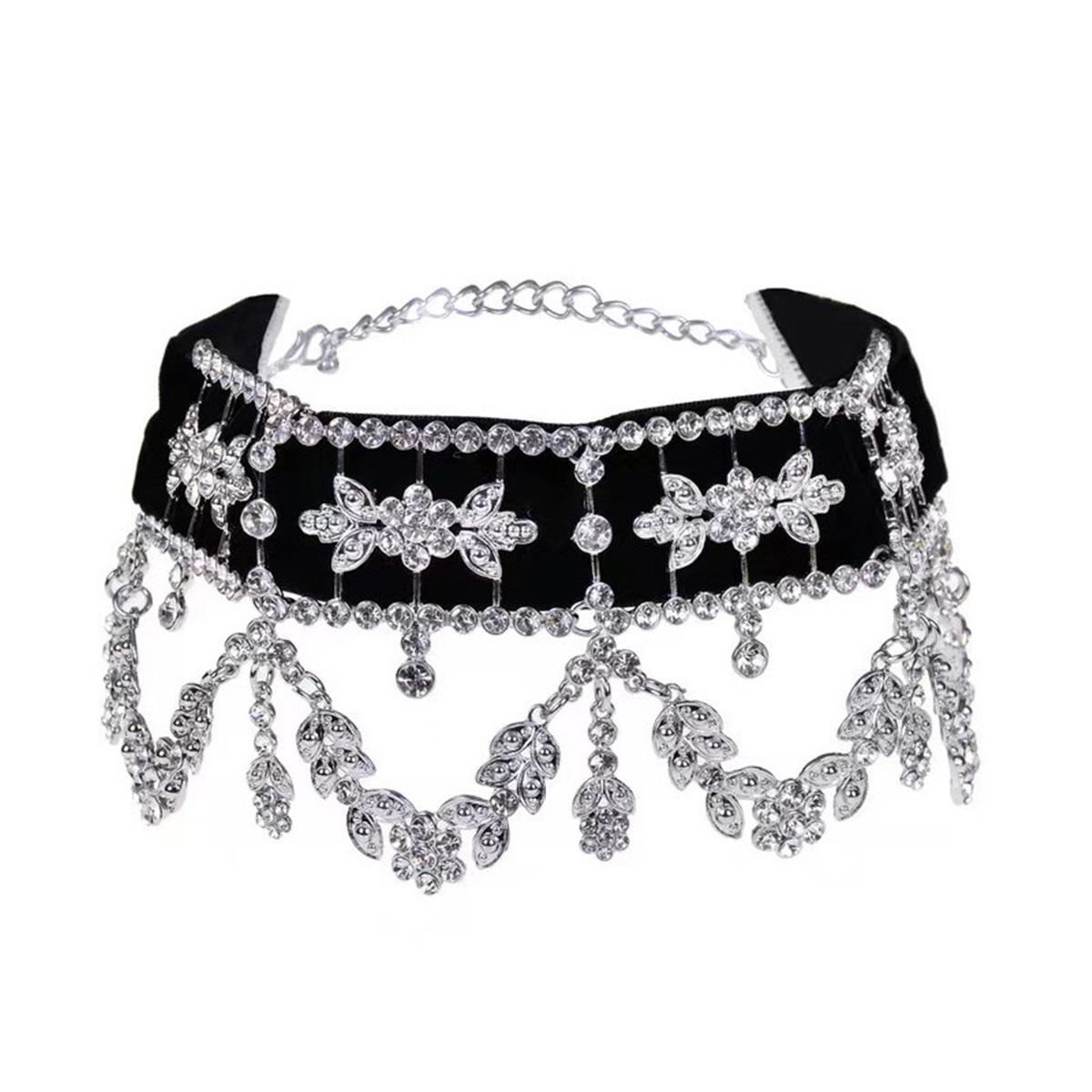 

Tooxika Преувеличенная Роскошь Тяжелое Блестящее Бриллиантовое Колье-Чокер Мода Темперамент Выпускной Бал Ужин Стиль Знаменитости Аксессуары Колье