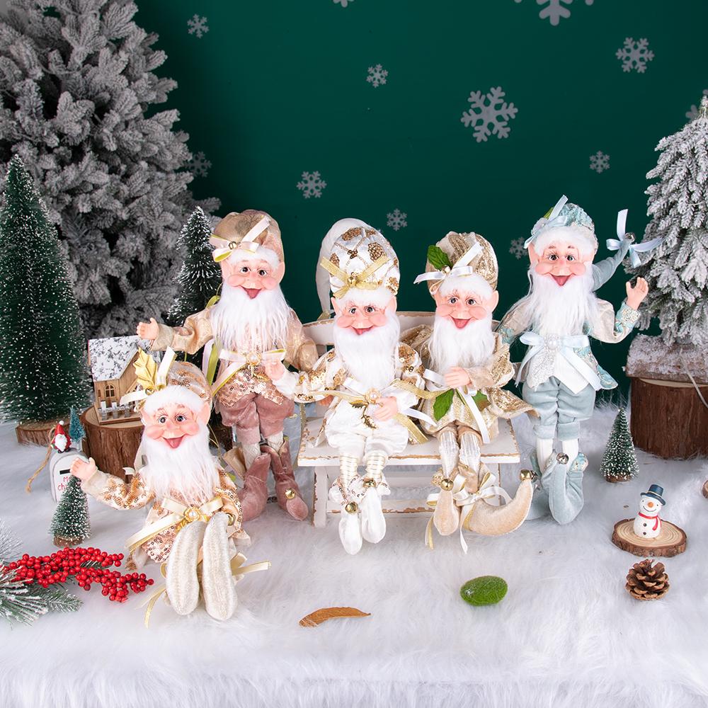 Neue Weihnachtselfen für zu Hause, Christbaumschmuck, lange Nase, Herdelfe, Wandbehang, Dekoration, Weihnachtselfen-Plüschpuppen