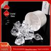 Transparenter Weißer Kristallglas-Kies Räucherstäbchen-Diffusor Ornament