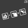 1pc Car Sticker Don't Touch My Car Creative Funny Reflective Car Decoration Stickers Car Window Accessories Car Body Decal