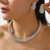 Cross-border Elegant Pearl Alloy Earrings Necklace  Classic Luxury Design Office/Career Fashion Banquet Wedding Bridal Jewelry
