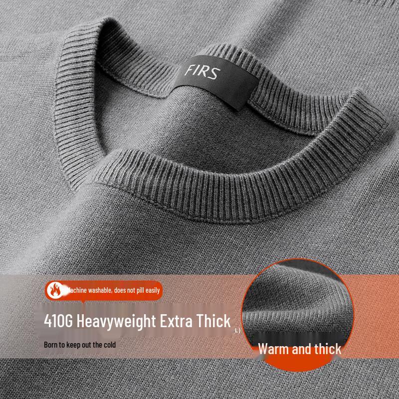 Shanshan Men s Heavyweight Machine Washable Long Sleeve Knit Sweater L (175/92A)