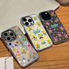 Lovely S-SpongeBobs New Phone Case For iPhone 17 16e 16 15 14 13 12 11 mini Pro Max X XR XSMAX Air Plus Transparent Soft Cover