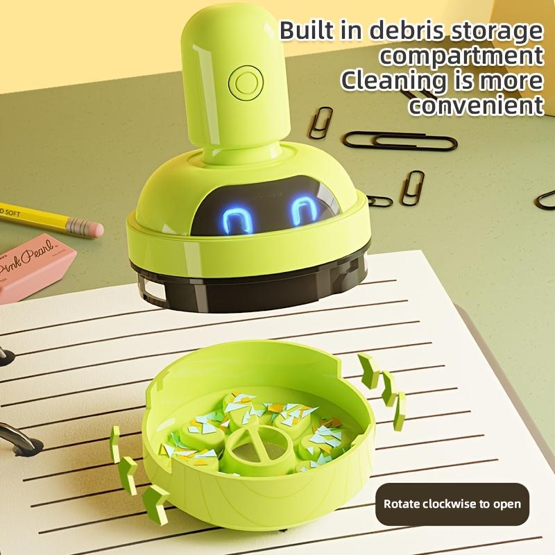 [USB Rechargeable Mini Vacuum] Electric Mini Vacuum Cleaner with USB Charging, Rechargeable Battery, Compact Desktop Cleaner for Office, Home, School