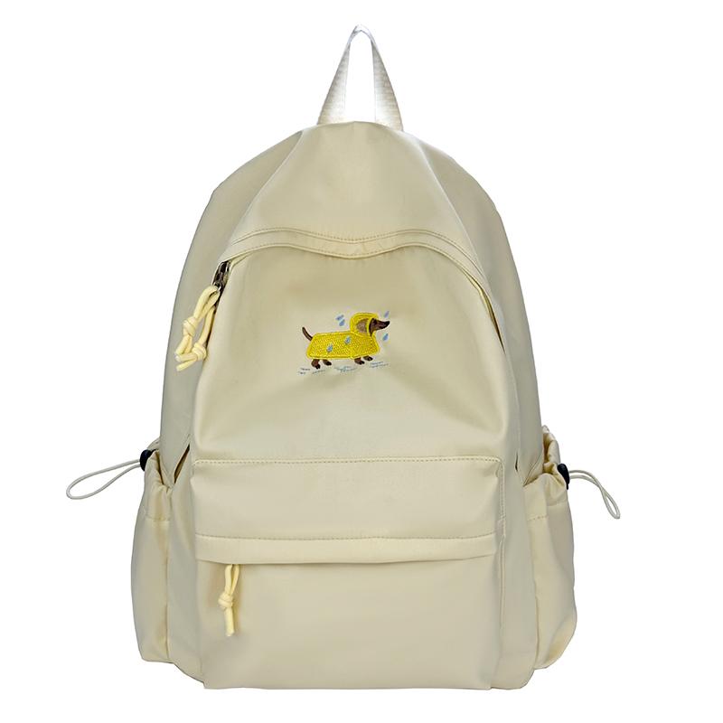 

Студенческий мультяшный школьный рюкзак для девочек, большой вместимости жёлтый