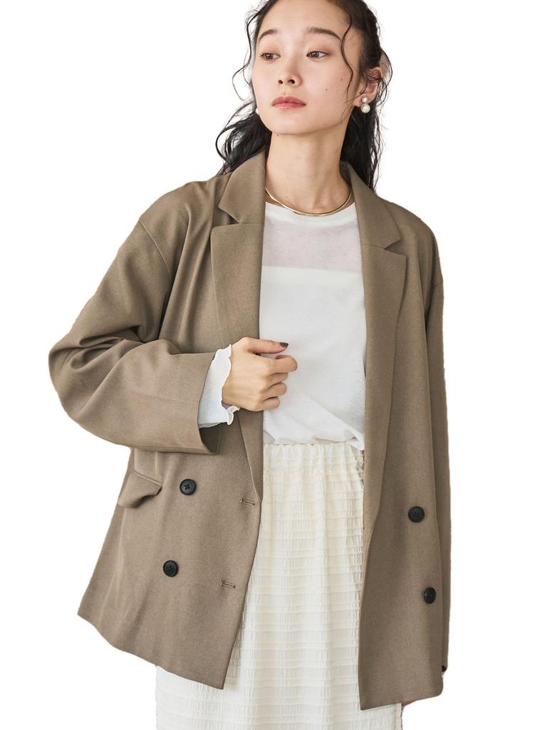 Cohen Wool-Like Double-Breasted Jacket, 76506000001, 2750 MOCA (27), Medium