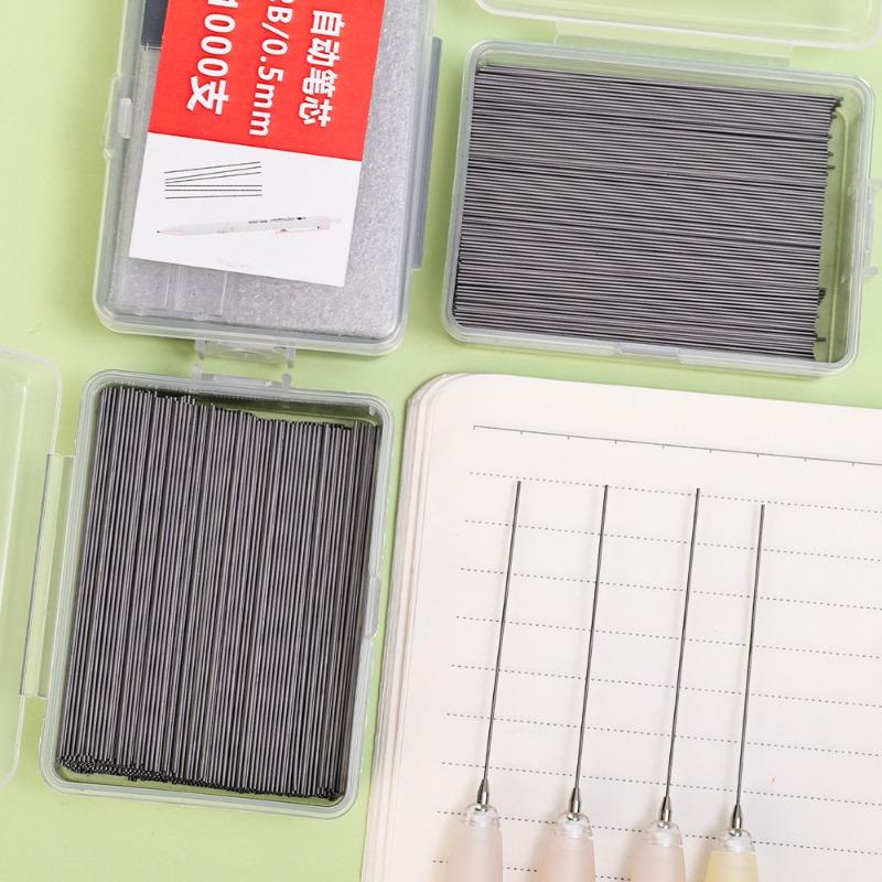 2000-100Pcs Mechanical Pencil Lead Core Refills 0.5/0.7mm Large Capacity Replaceable Pencil Refill for Student Office Stationery