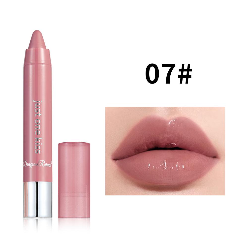 Glossy Crayon Lipstick for Brightening and Enhancing Complexion, Lip Plumper Lip Gloss, Versatile Moisturizing Lip Mud, Base Lip Care, Gentle Lip Balm