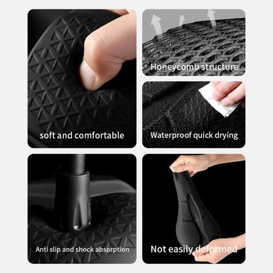 Bike Seat Cover Ultralight Breathable Elastic Silicone Shock Absorbing MTB Road Mountain Cycling Bicycle Saddle Cushion Bicycle Accessories