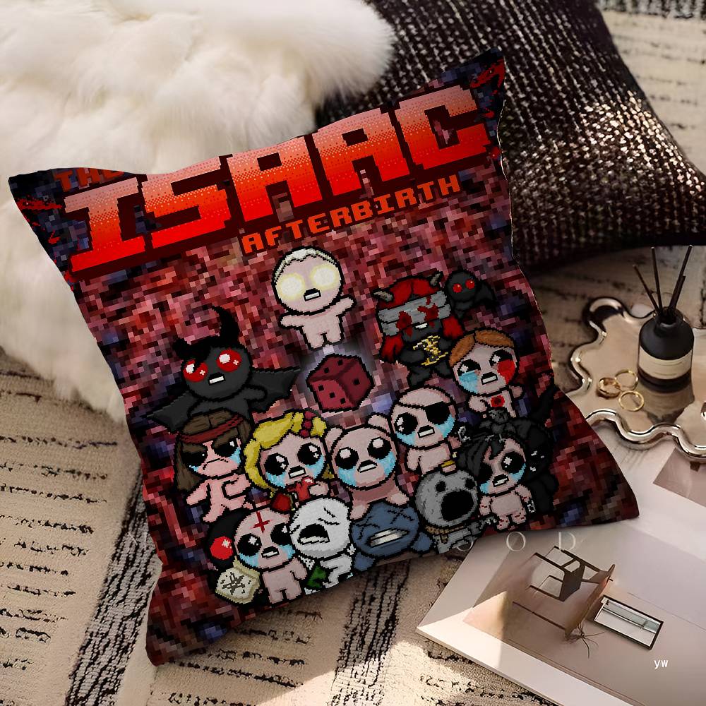The Binding Of Isaac Cushion Cover Inches Farmhouse Decor Home Throw Pillow Covers For Couch Decorations