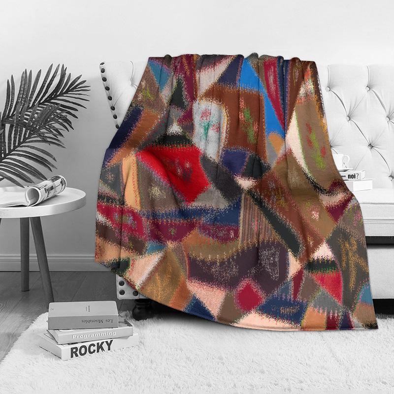 Patchwork Quilt Blanket Vintage Ethnic Throw Sofa Bed Cover Decorative Bedspread Home Textile