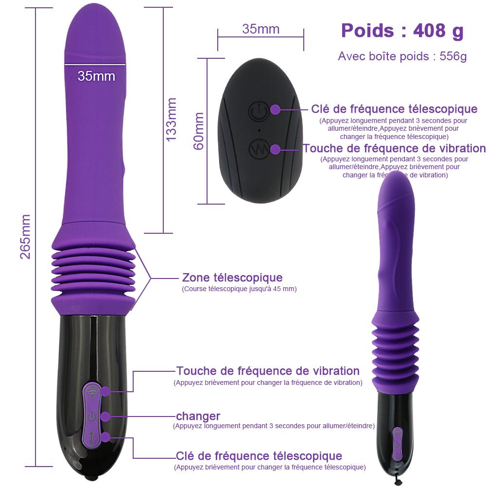 Thrusting Retractable Vaginal Toy Female Masturbation Sex Machine Telescopic Dildo Vibrator Automatic Up Down Massager G