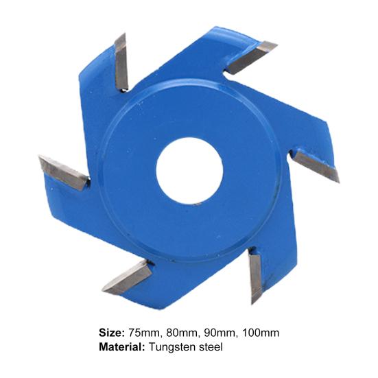 75mm 80mm 90mm 100mm Milling Cutter Six Teeth High Efficiency Sturdy Sharp Fine Workmanship Wood Carving Disc Carpentry