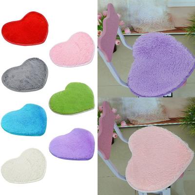 40x30cm Home Floor Nonslip Soft Heart Mat Bath Rug Flannel Carpet Memory Foam