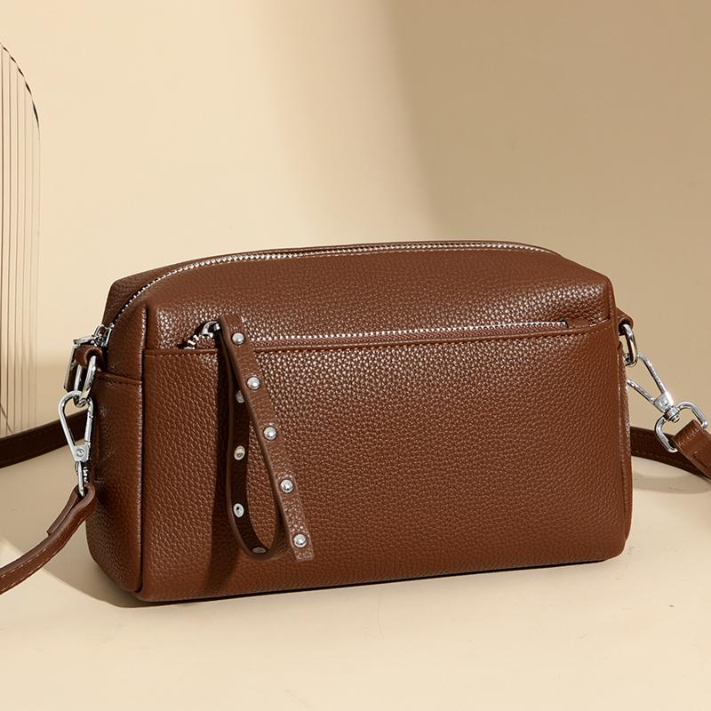 Modemarken Damen Kleine Quadratische Umhängetasche Einfarbig PU-Leder Damen Crossbody Bag Damen Luxus Design Messenger Handtasche