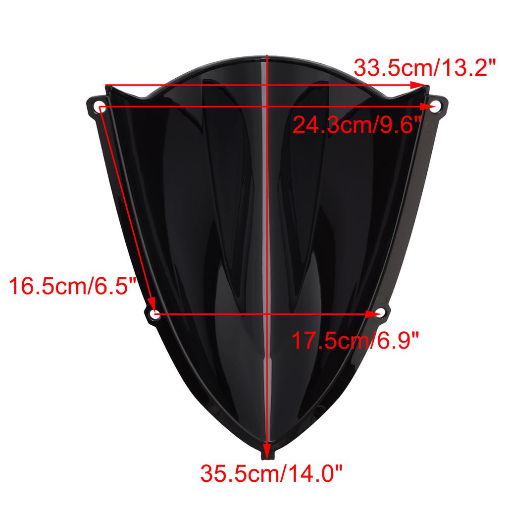 Windshield WindScreen Fit for Aprilia RS457 2024-2025 Black