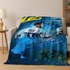 Coperta in Flanella con Disegno Animato M-Messi Capra Stella del Calcio, Coperta Morbida e Accogliente per Casa Camera da Letto Letto Divano Coperta da Picnic