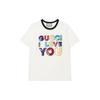 GUCCI T Shirts Women's Ecru Crew Neck Moderate Straight Fit 717422-XJFVE-9088