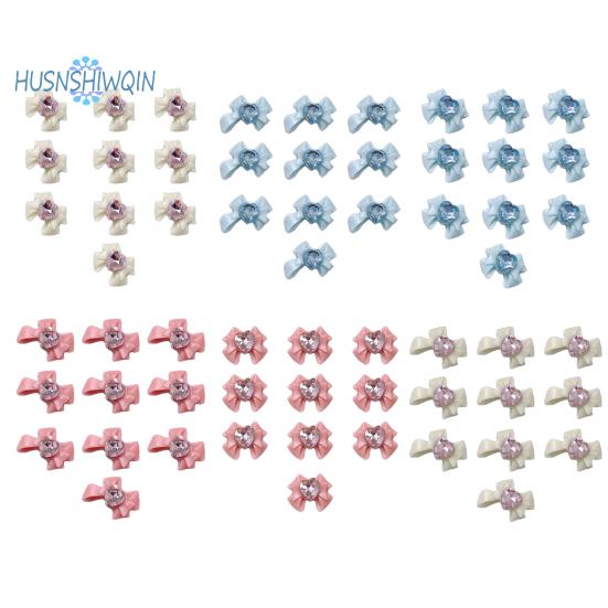 10ks Bow Nail Charms Dragon Heart Resin 3D Ekologické kosmetické doplňky pro krásné a okouzlující nehty