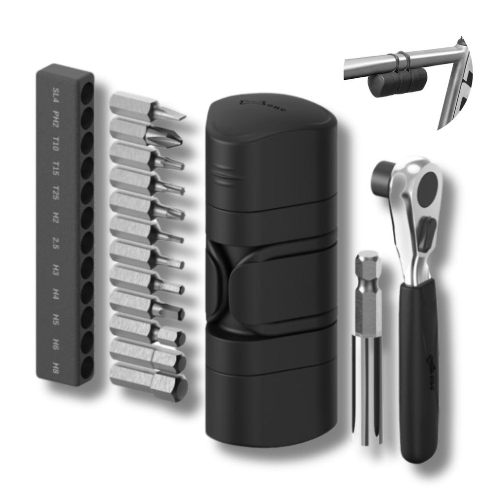 Nové kostní kolo Multitool Sada nářadí na kolo Přenosné nářadí na kolo Multifunkční Šestihranný klíč Nástrčný klíč Ráčnový klíč Snadno přenosné Silniční kolo MTB