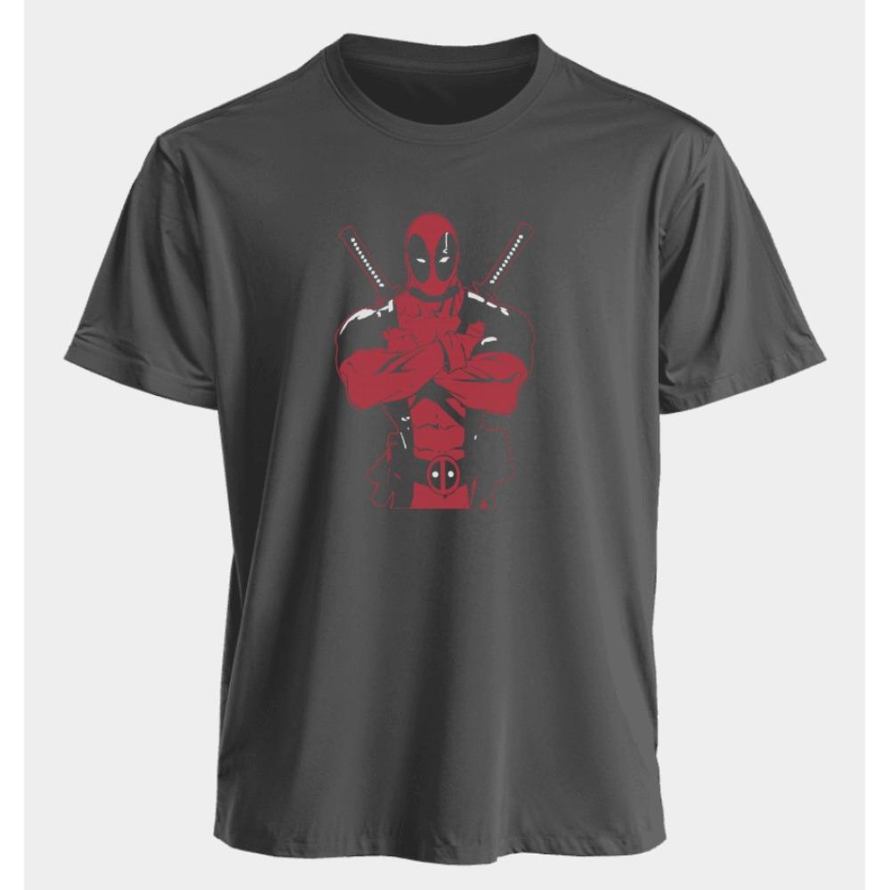 Men's and Women's T-shirts Deadpool Summer American Spring and Fall Basic Oversized Sporty Punk Short-sleeved Shirts