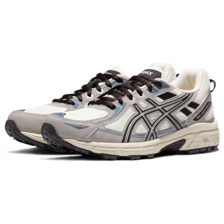 Asics GEL-VENTURE 6 White Blue Grey Womens Cushioned Trail Trainers 1012B359-103